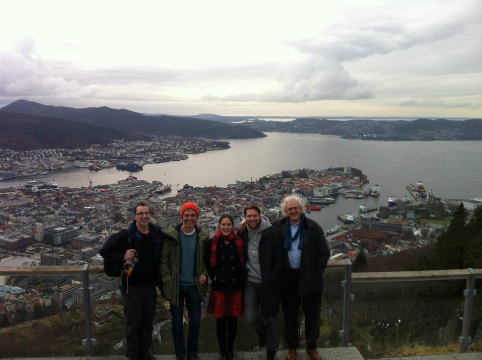With the Theoretical Population Ecology and Evolution Group from Lund University (left to right): Jacob Johansson, Jörgen Ripa, me, Mikael Pontarp, Per Lundberg